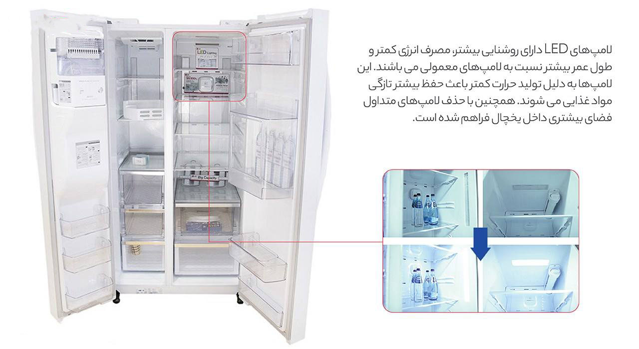  یخچال و فریزر سامسونگ مدل ROSSO2